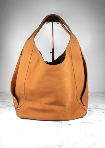 Loro Piana Light Brown Suede Hobo Bag