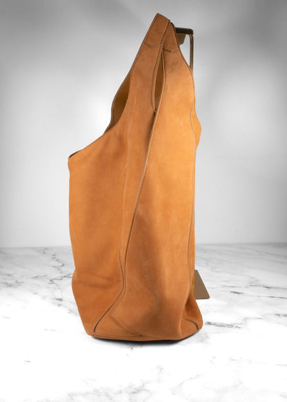 Loro Piana Light Brown Suede Hobo Bag