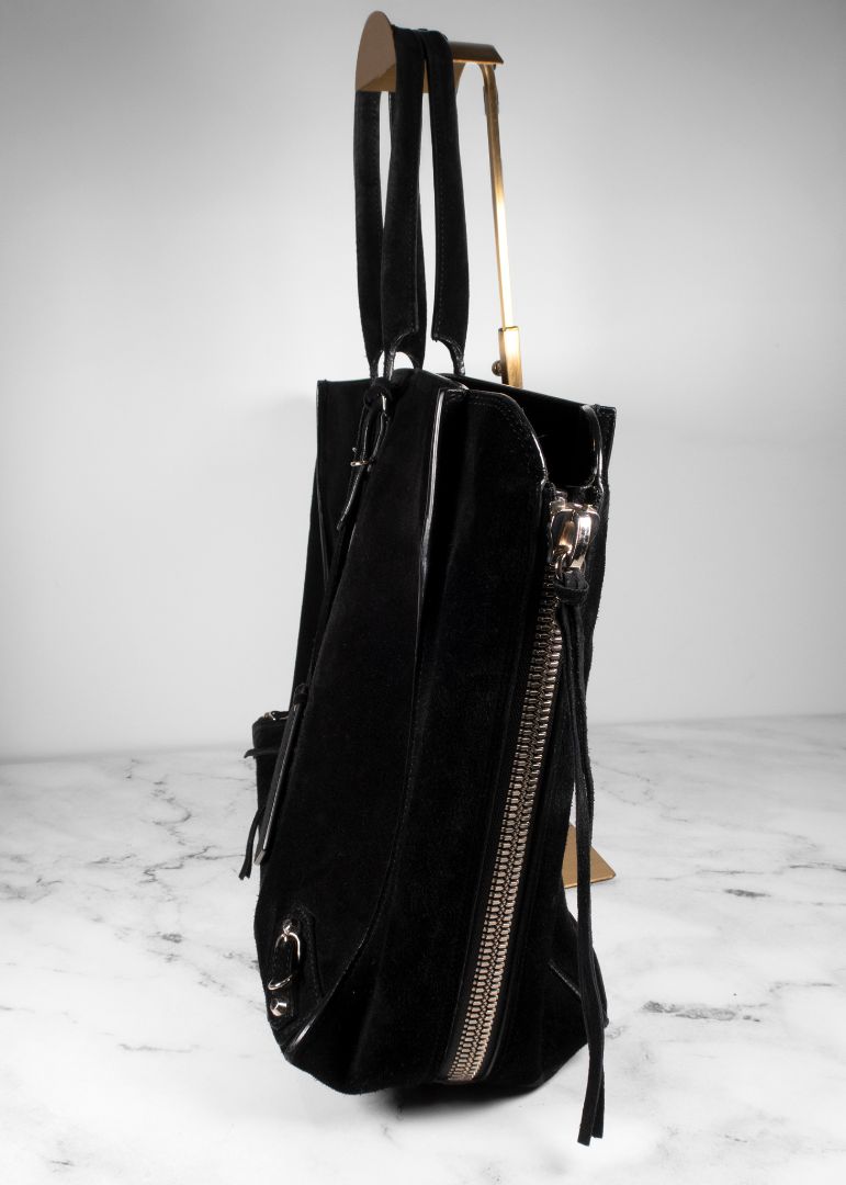 Balenciaga Papier A4 Side Zip Suede Large Tote Bag
