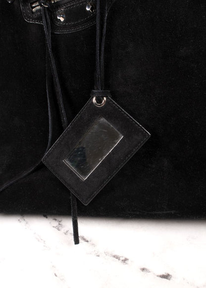 Balenciaga Papier A4 Side Zip Suede Large Tote Bag