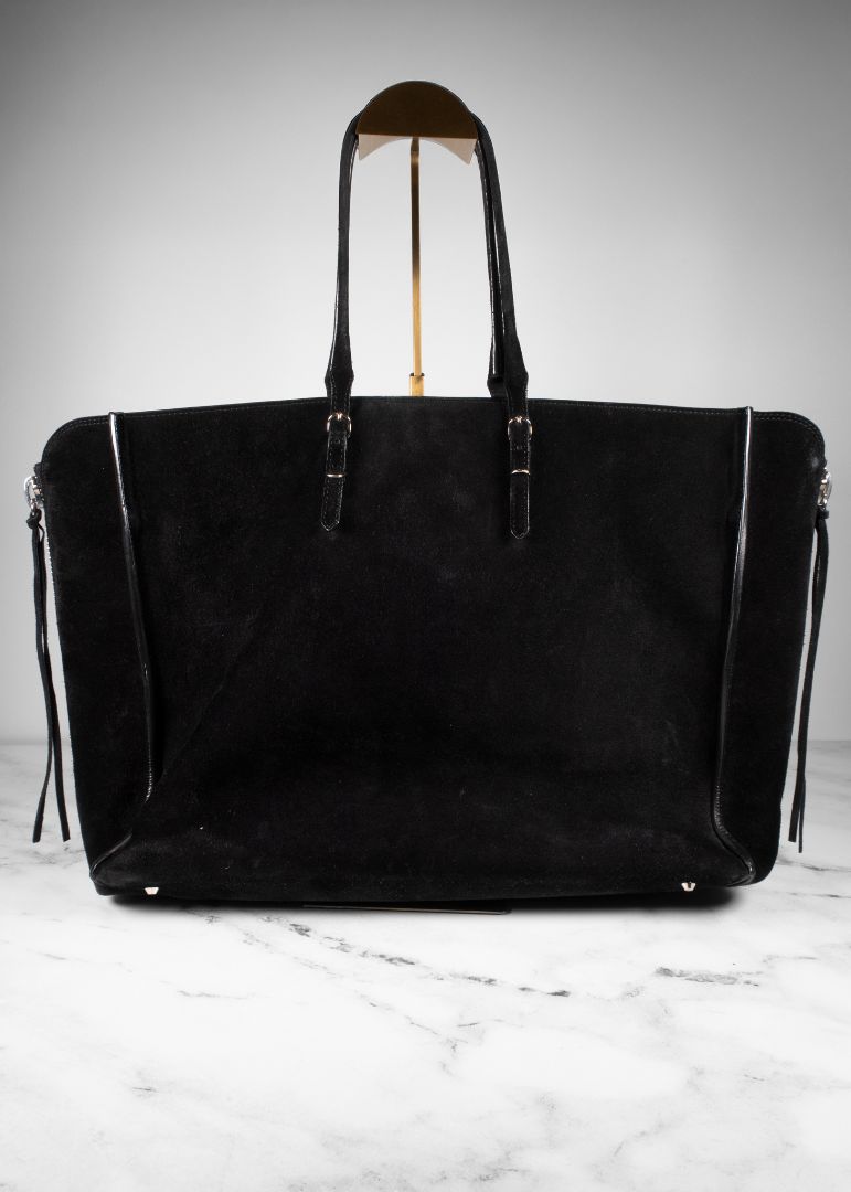 Balenciaga Papier A4 Side Zip Suede Large Tote Bag