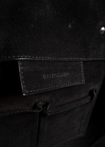 Balenciaga Papier A4 Side Zip Suede Large Tote Bag