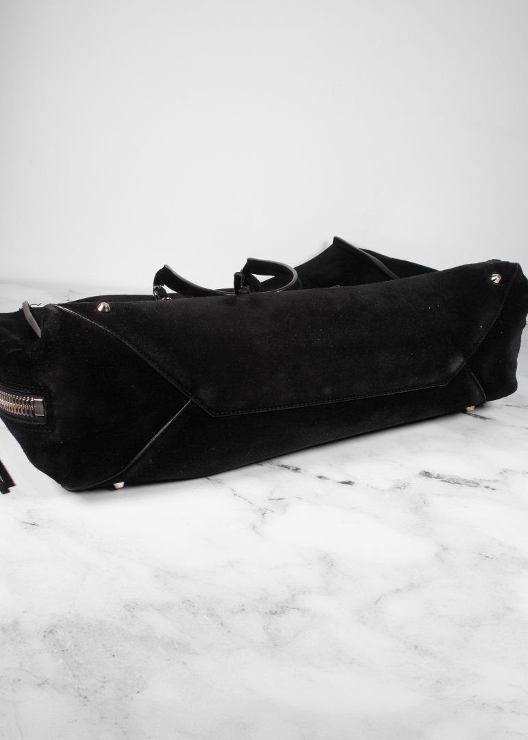 Balenciaga Papier A4 Side Zip Suede Large Tote Bag