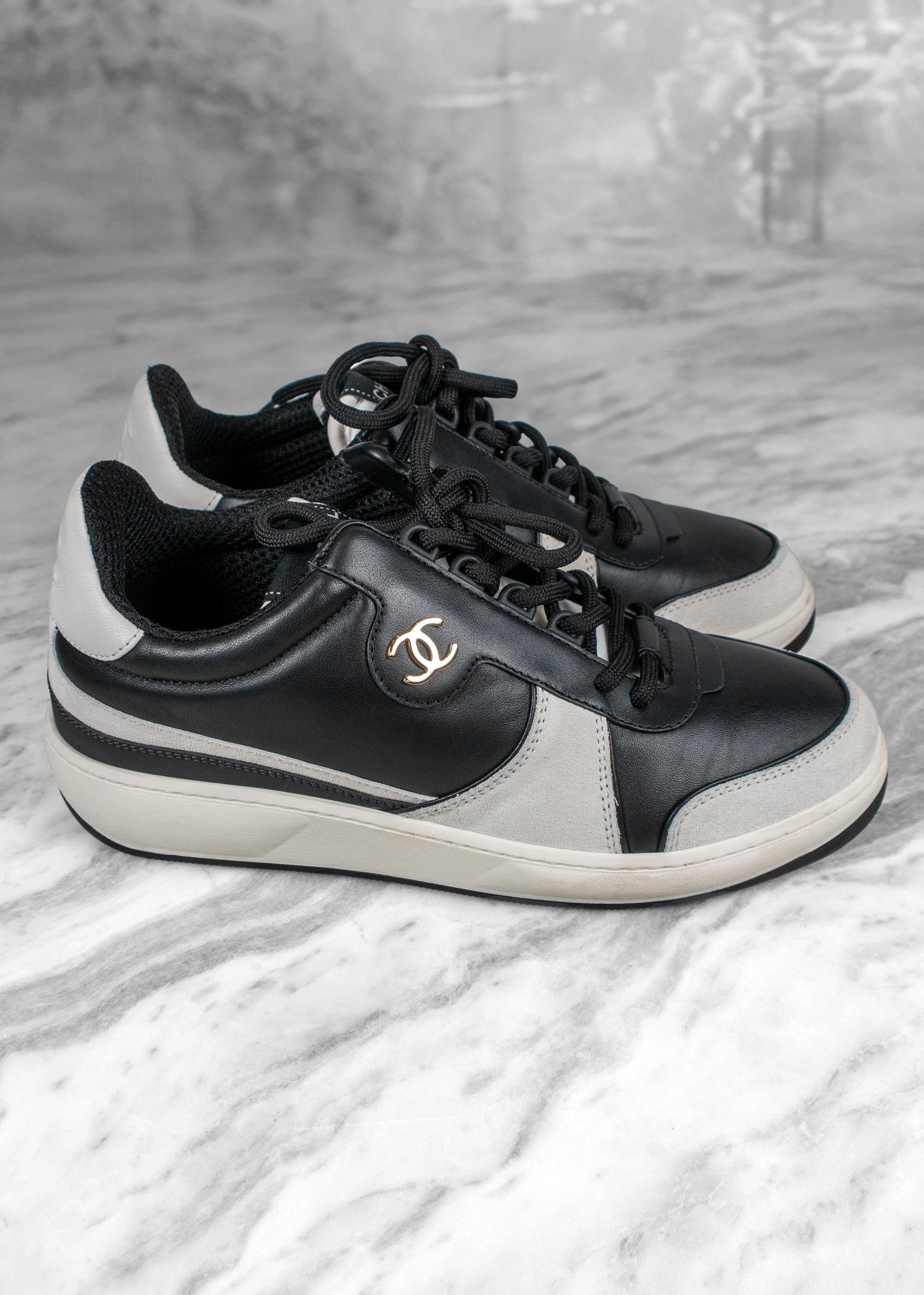 Chanel lambskin sneakers shops