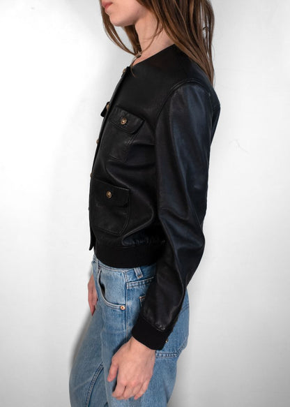 Saint Laurent Black Leather Jacket