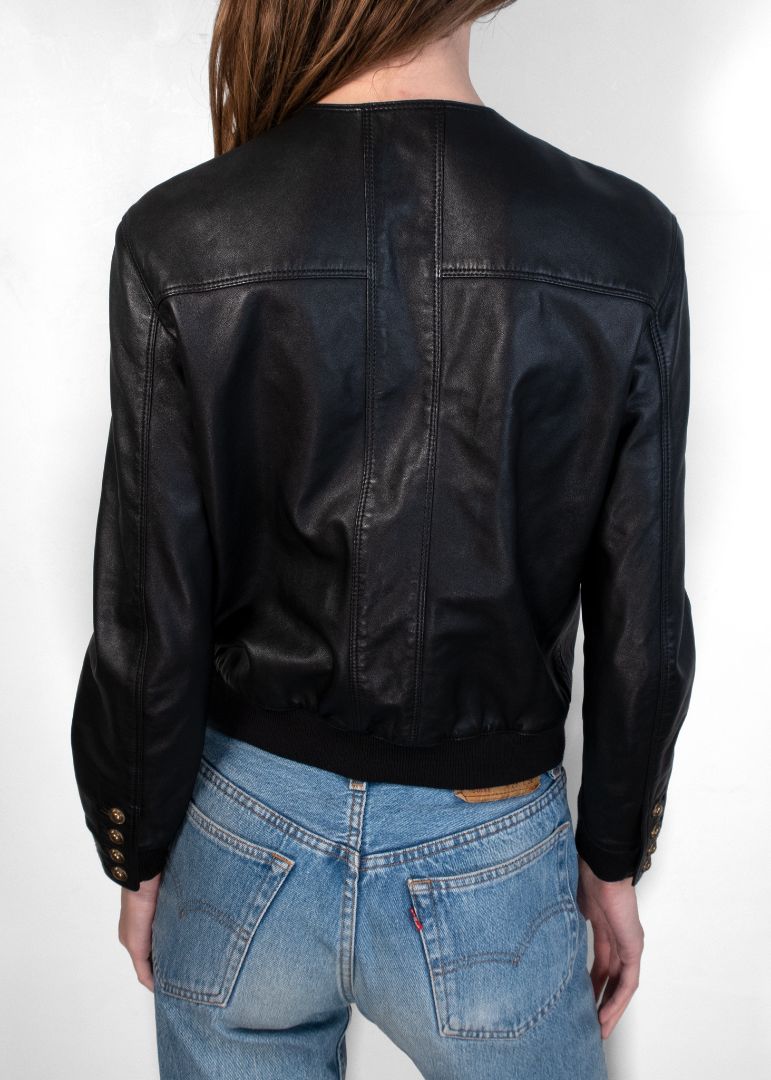 Saint Laurent Black Leather Jacket