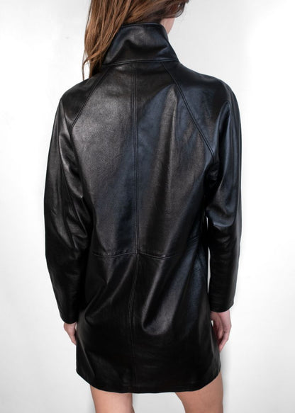 Isabel Marant Black Leather And Zipper Dress