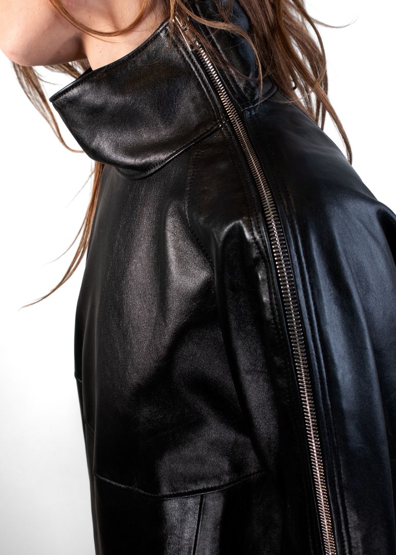 Isabel Marant Black Leather And Zipper Dress