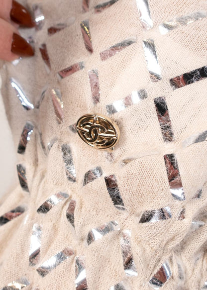 Chanel Ivory Maxi Cashmere Dress