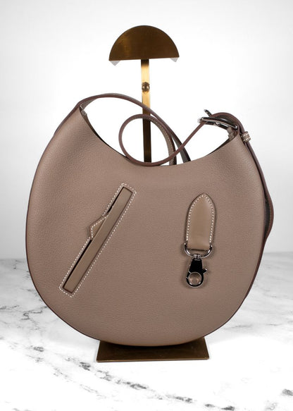 Hermes Etoupe Arcon Slim Bag Full Set