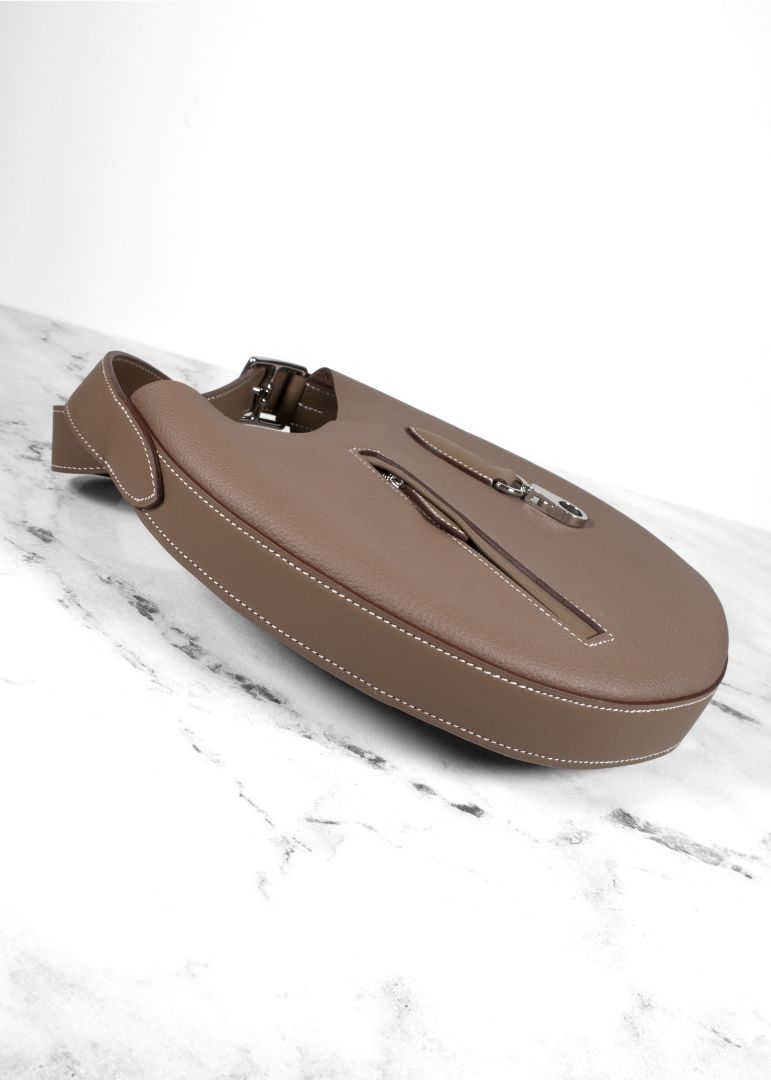 Hermes Etoupe Arcon Slim Bag Full Set