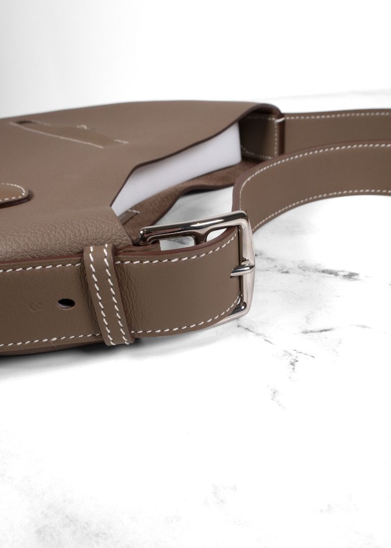 Hermes Etoupe Arcon Slim Bag Full Set