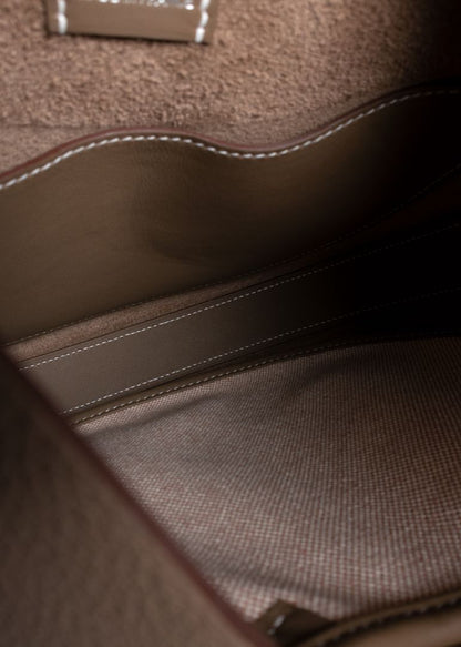 Hermes Etoupe Arcon Slim Bag Full Set