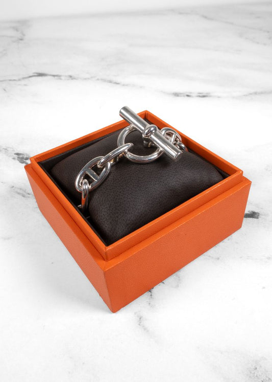 Hermes Silver "Chaines D'ancre" Chain Bracelet