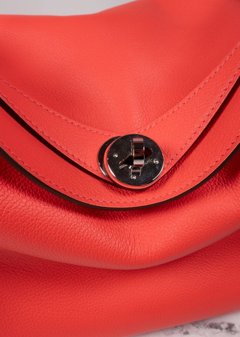 Hermes Rose Texas Lindy Bag