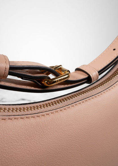 Fendi Pale Pink Leather Small Fendigraphy Shoulder Bag