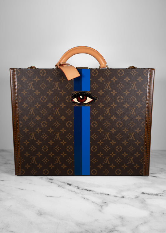 Custom Painted Louis Vuitton Briefcase