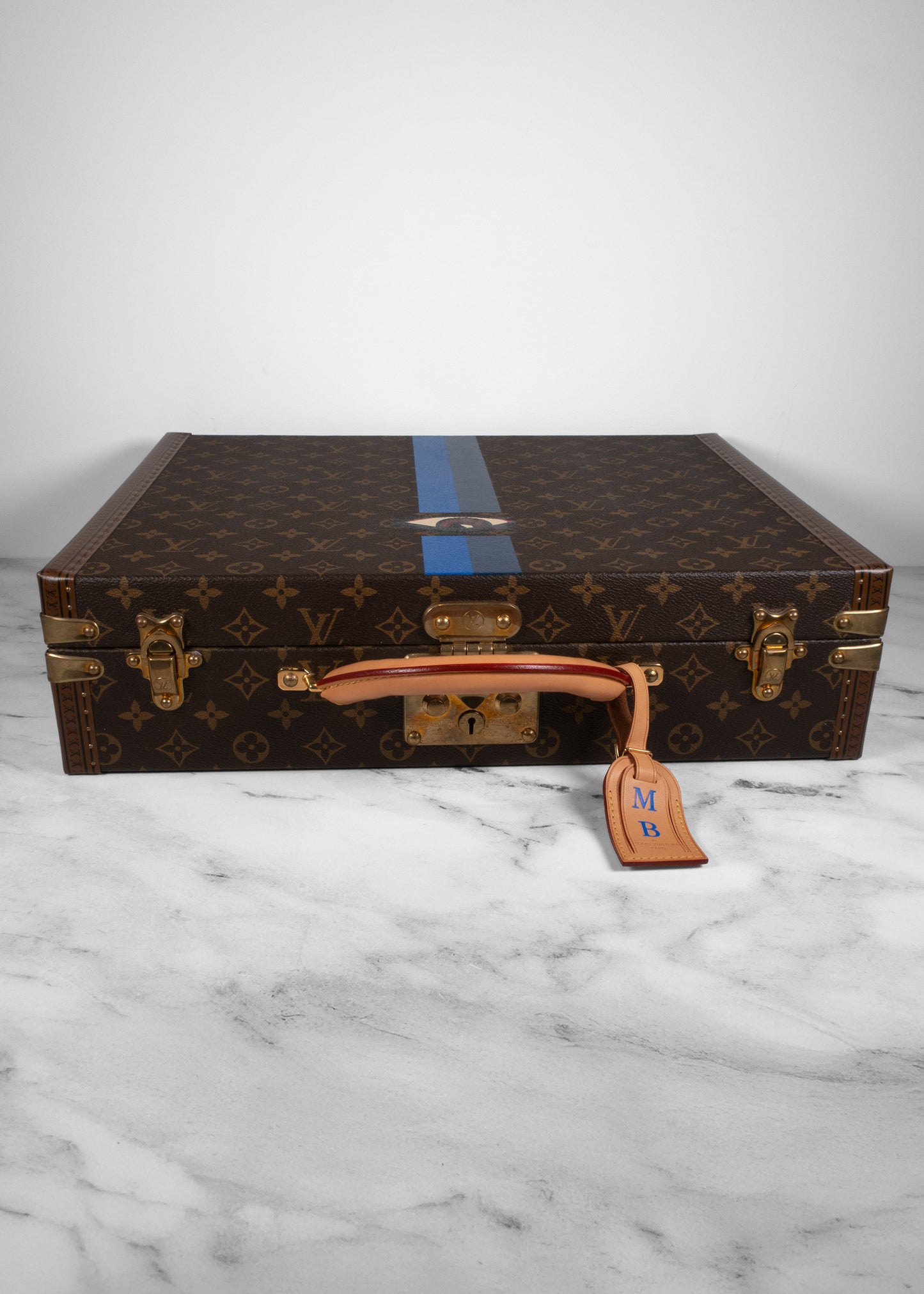 Custom Painted Louis Vuitton Briefcase