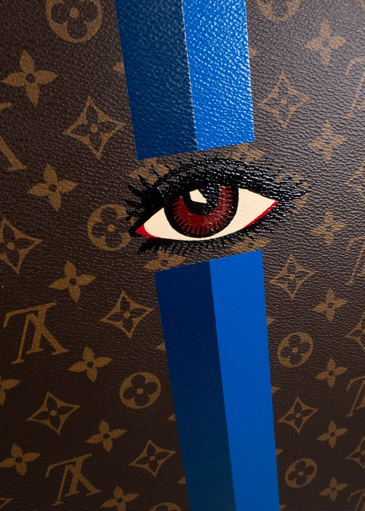 Custom Painted Louis Vuitton Briefcase
