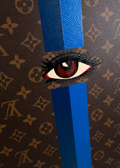 Custom Painted Louis Vuitton Briefcase