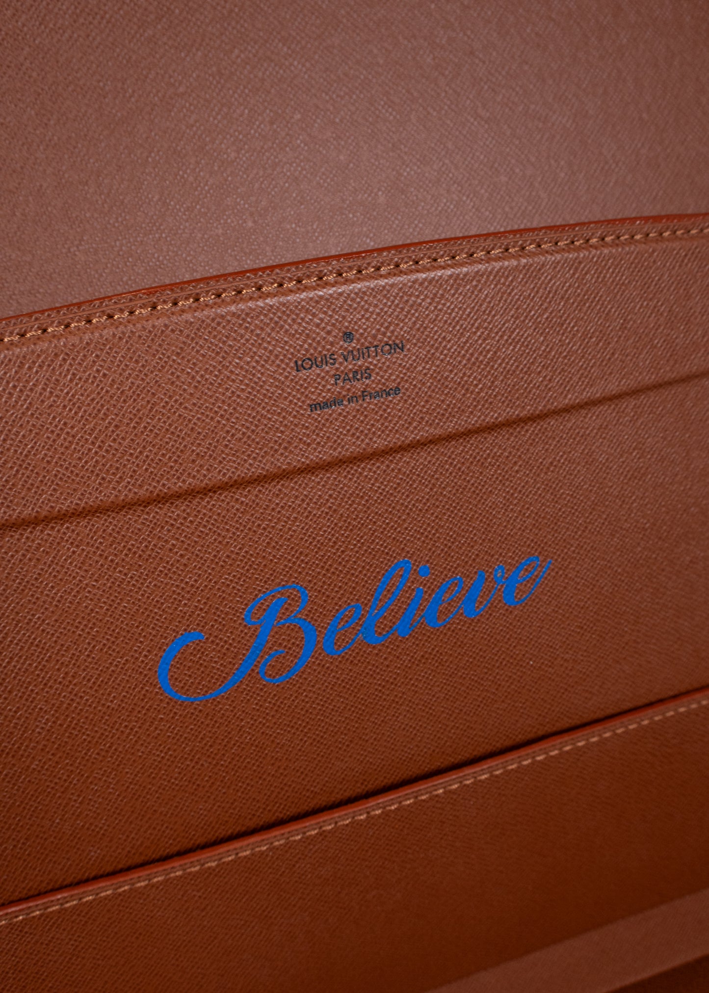 Custom Painted Louis Vuitton Briefcase