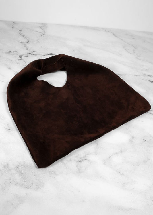 The Row Brown Suede Small Tote Bag