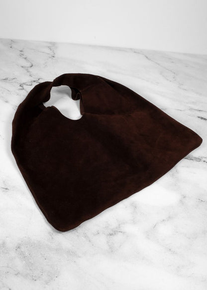 The Row Brown Suede Small Tote Bag