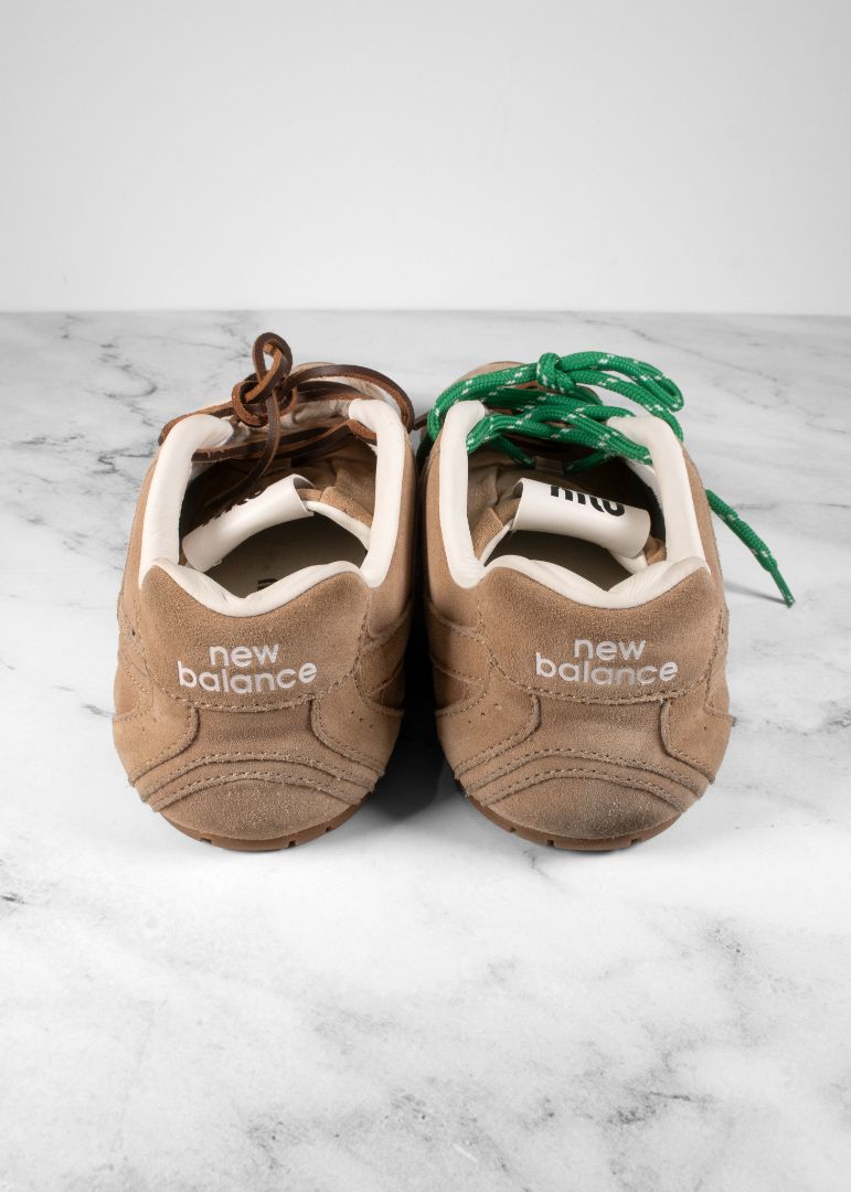 Miu Miu X New Balance Beige Suede 530 Sl Sneakers