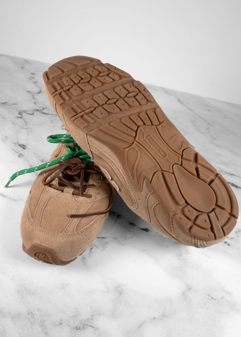 Miu Miu X New Balance Beige Suede 530 Sl Sneakers