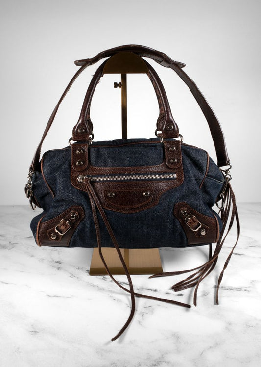 Balenciaga Dark Denim City Bag