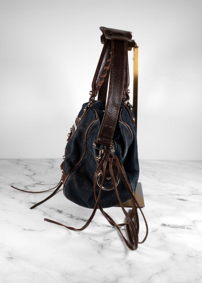 Vintage Balenciaga Dark Denim City Bag