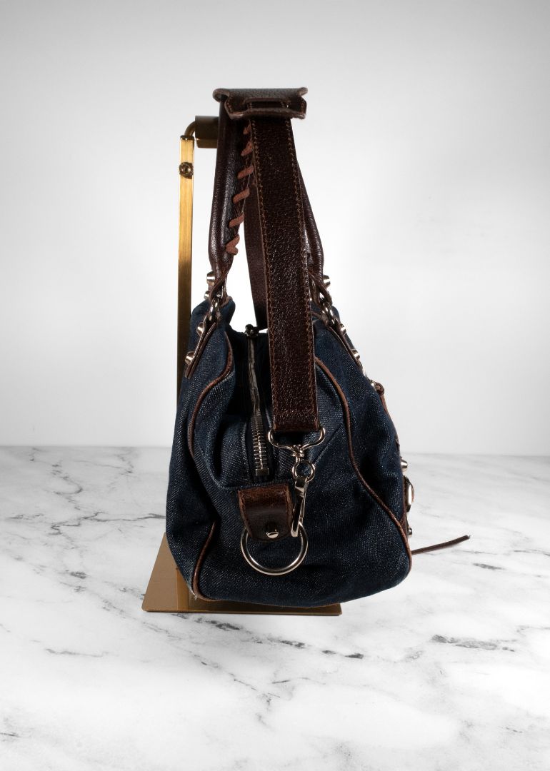 Vintage Balenciaga Dark Denim City Bag