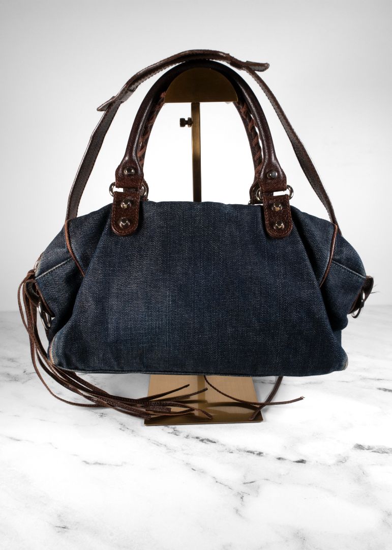 Vintage Balenciaga Dark Denim City Bag