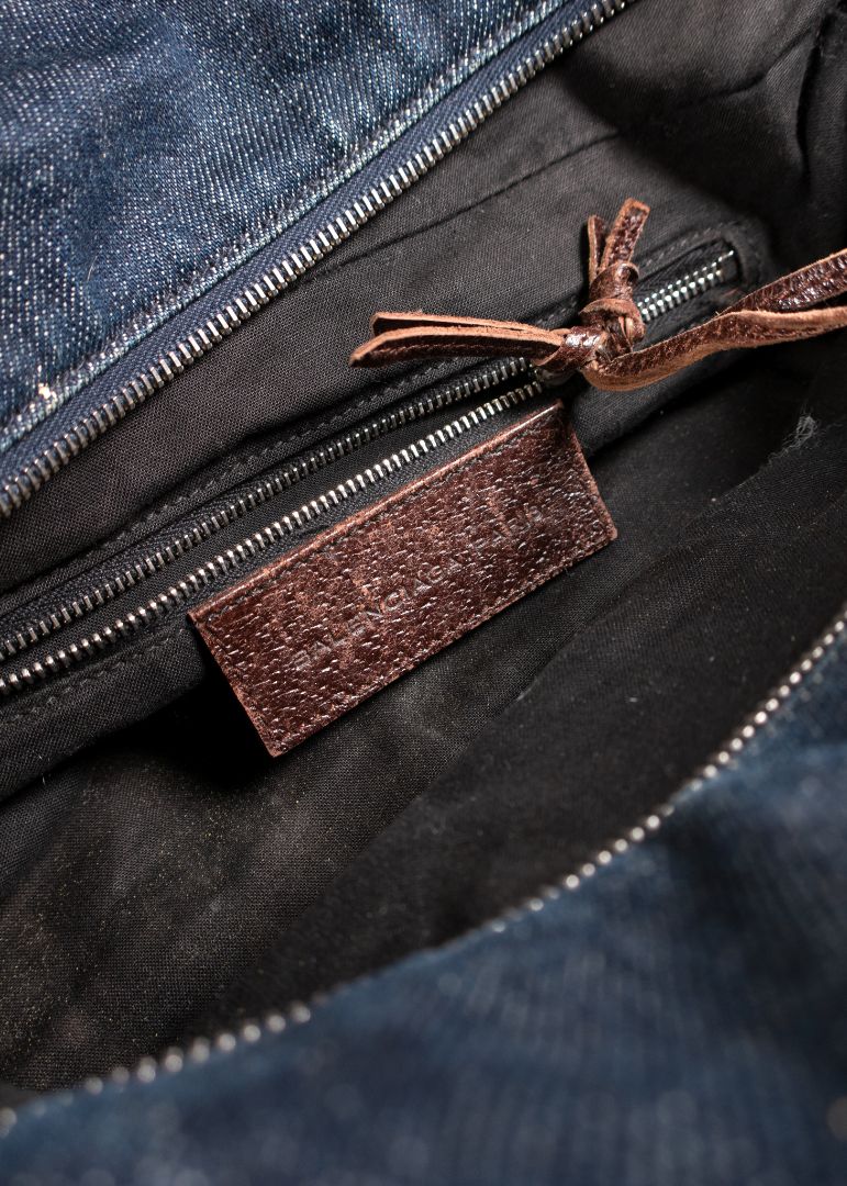 Vintage Balenciaga Dark Denim City Bag