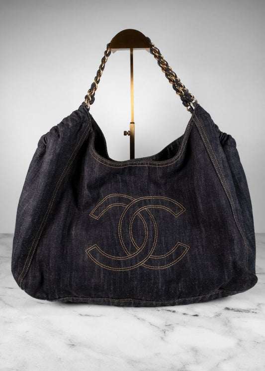 Chanel Denim Coco Cabas Tote