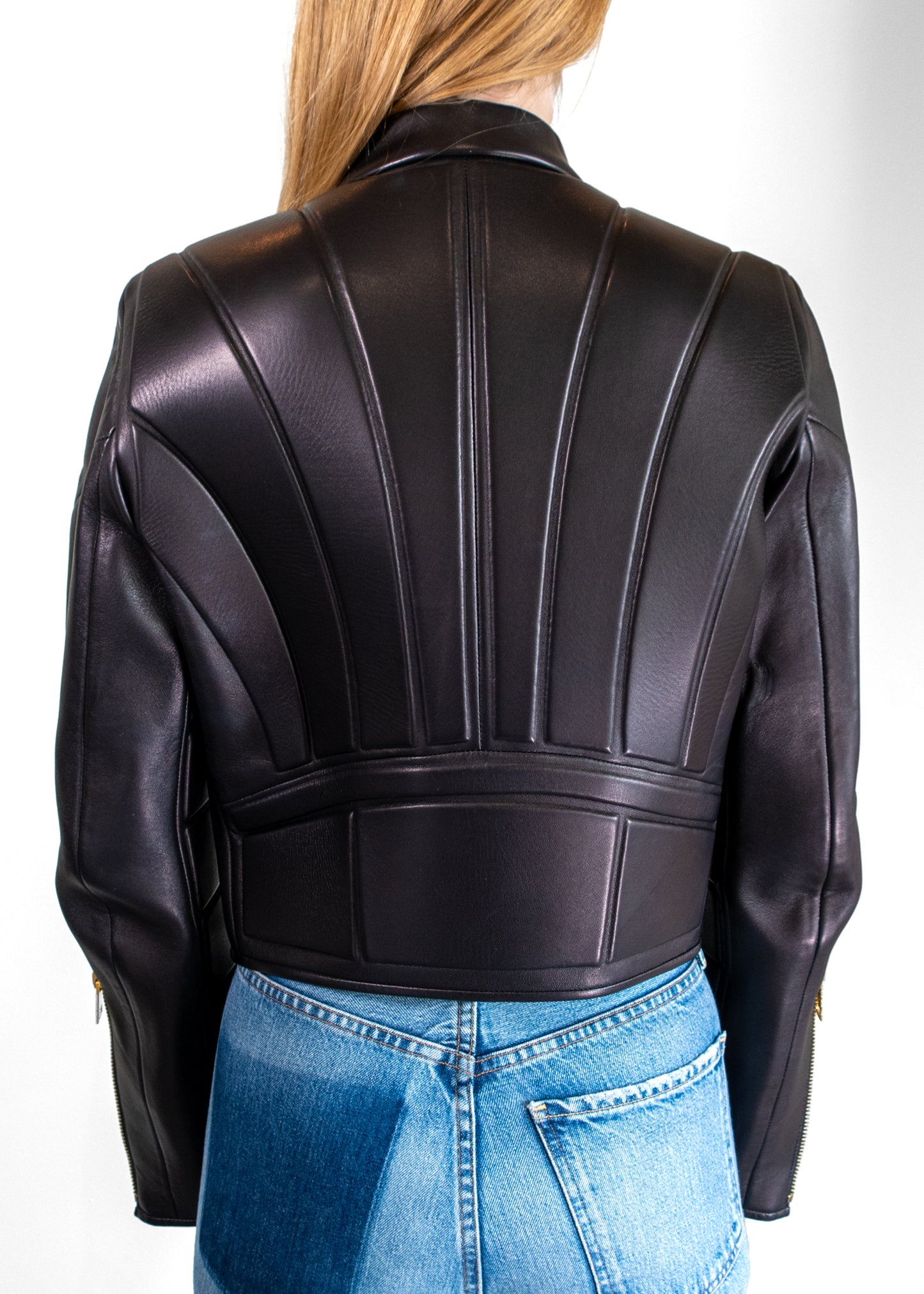 Bottega Veneta Cropped Leather Jacket
