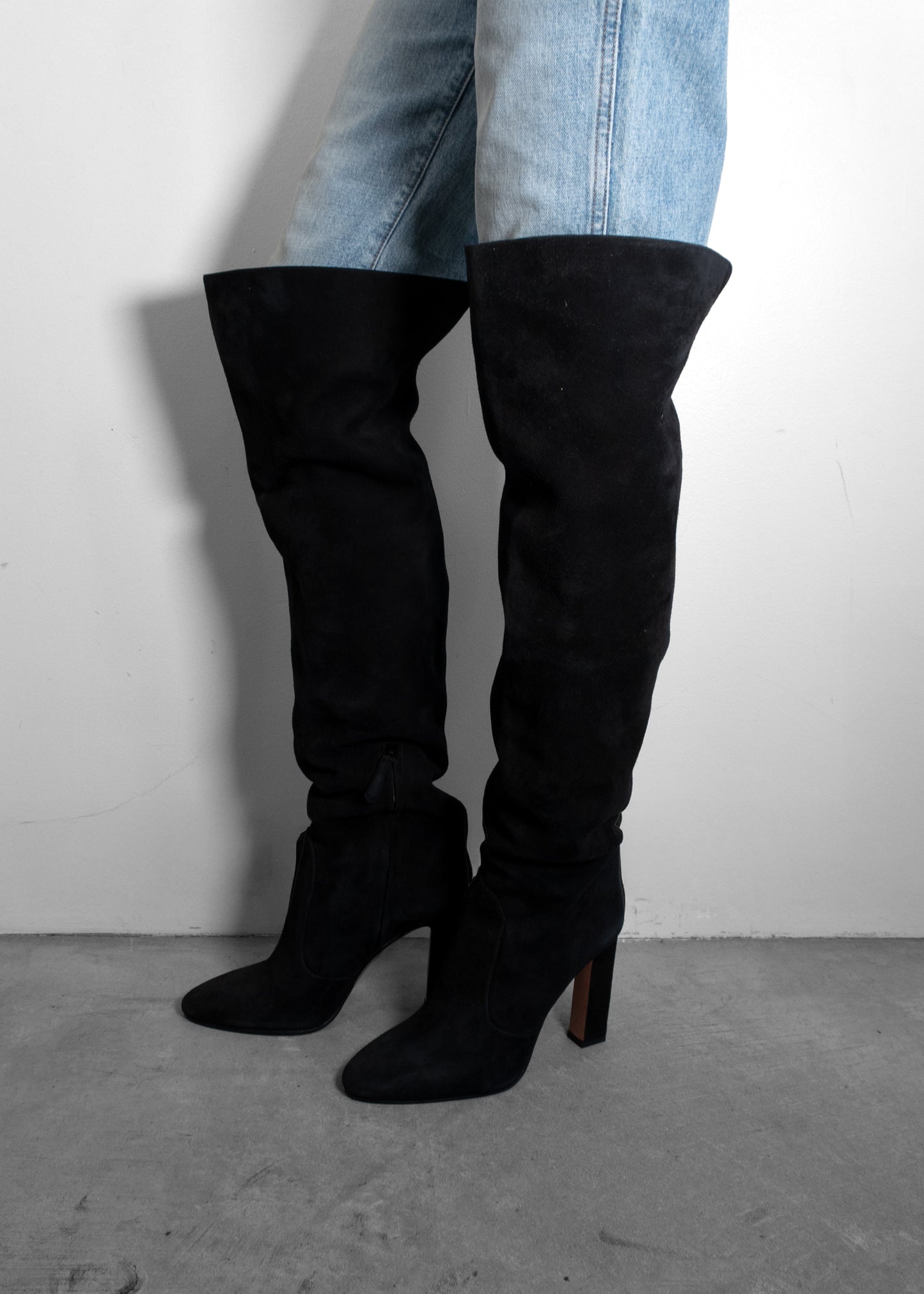 Aquazzura Black Knee High Boots