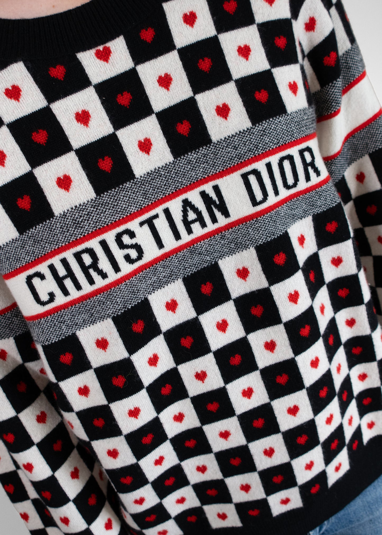Dior 2020 Cashmere Heart Logo Sweater