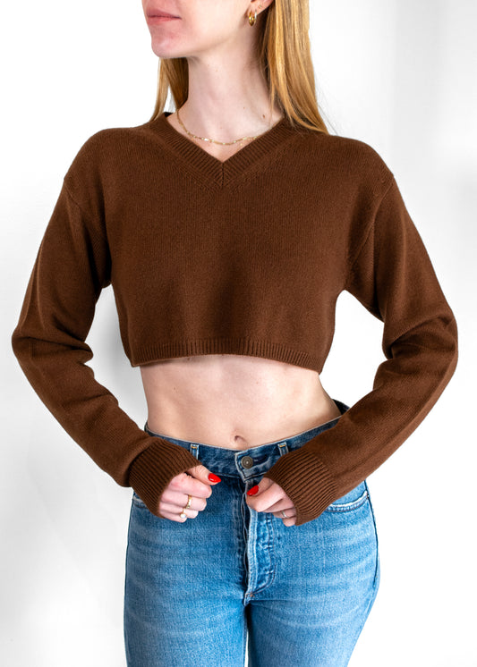 Miu Miu Tobacco Cashmere Sweater