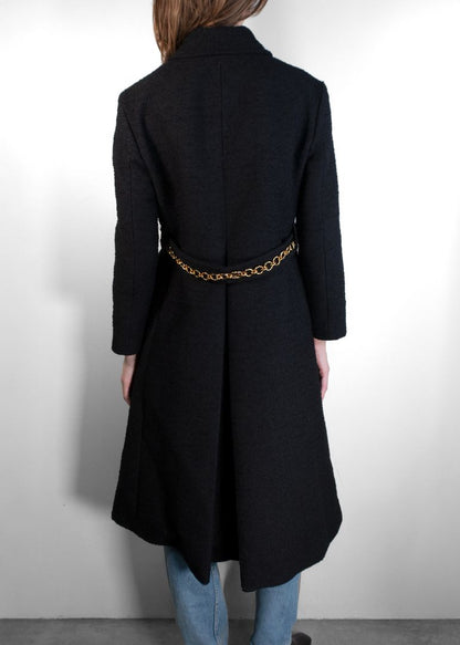 Gucci Black Boucle Coat