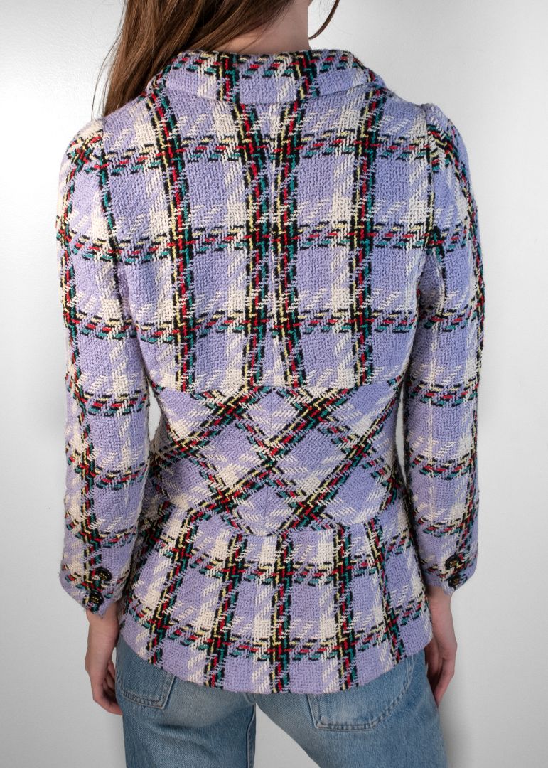 Chanel Periwinkle Tweed Blazer