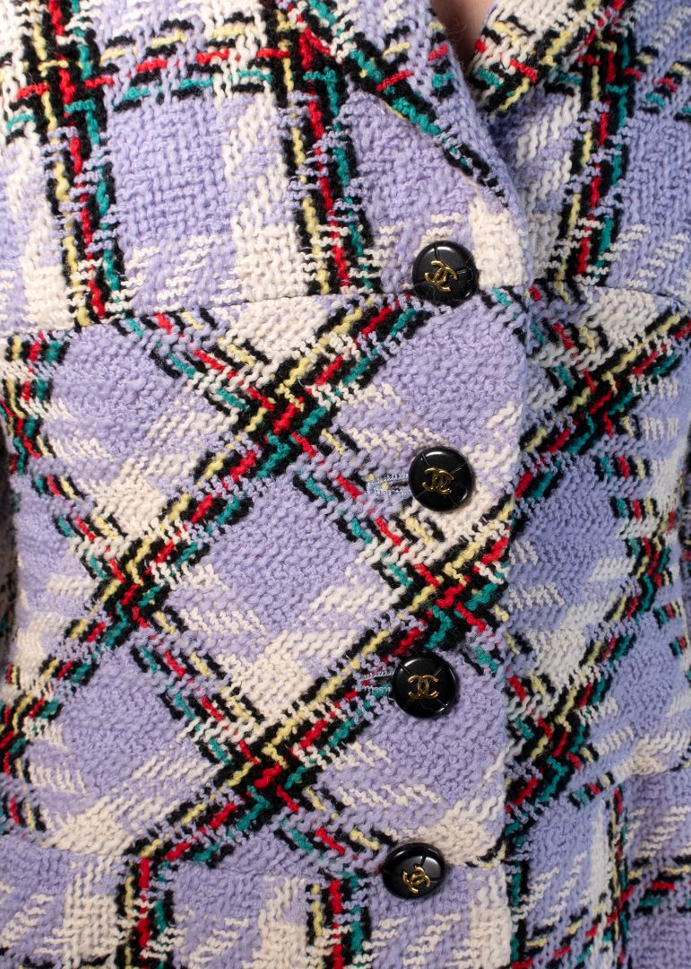 Chanel Periwinkle Tweed Blazer