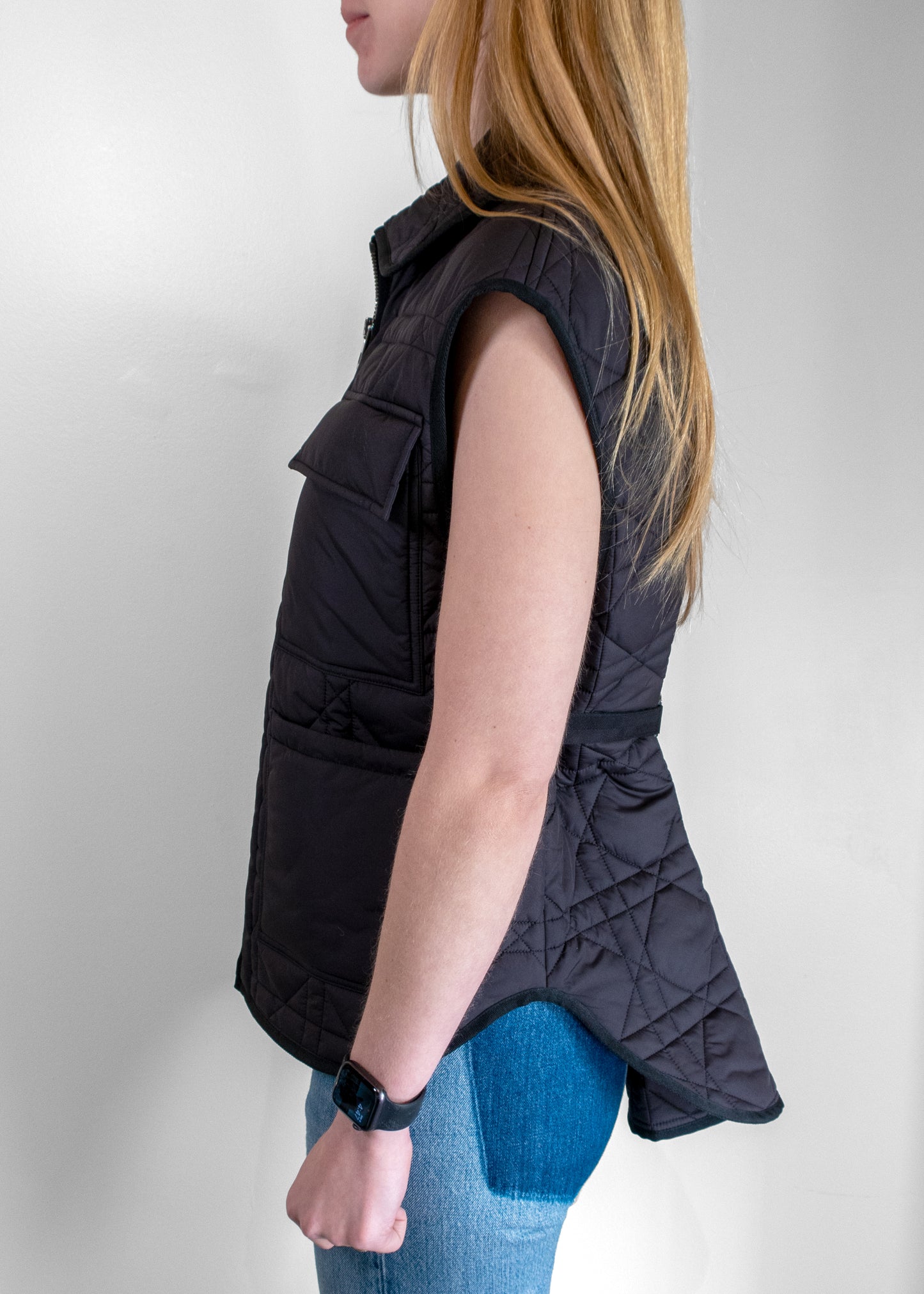 Dior Women Macrocannage Quilted Belted Vest