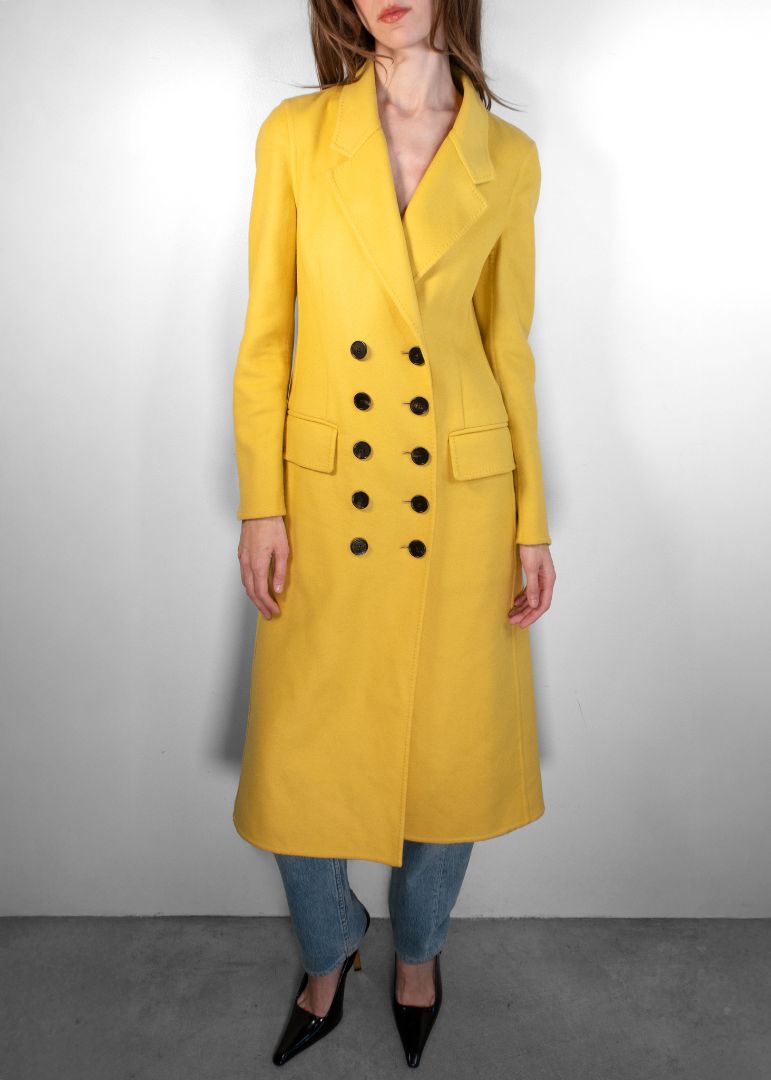 Burberry Mustard Cashmere Coat