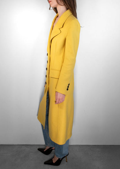 Burberry Mustard Cashmere Coat