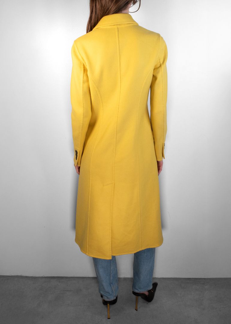 Burberry Mustard Cashmere Coat