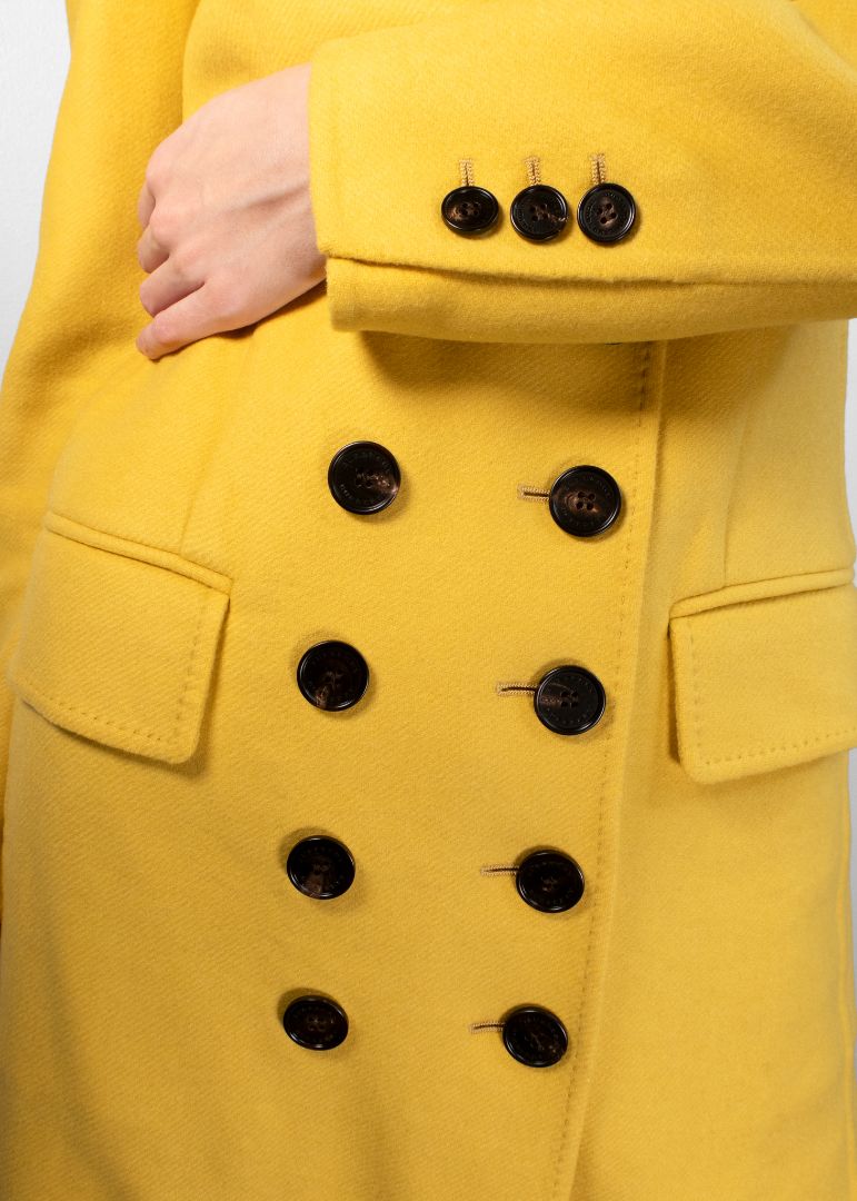 Burberry Mustard Cashmere Coat