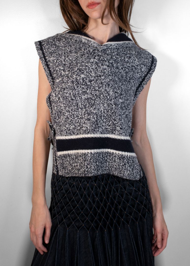 Dior Sleeveless Vest With Logo On Collar