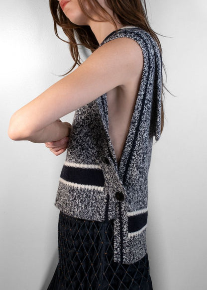 Dior Sleeveless Vest With Logo On Collar