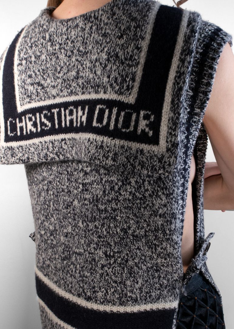 Dior Sleeveless Vest With Logo On Collar